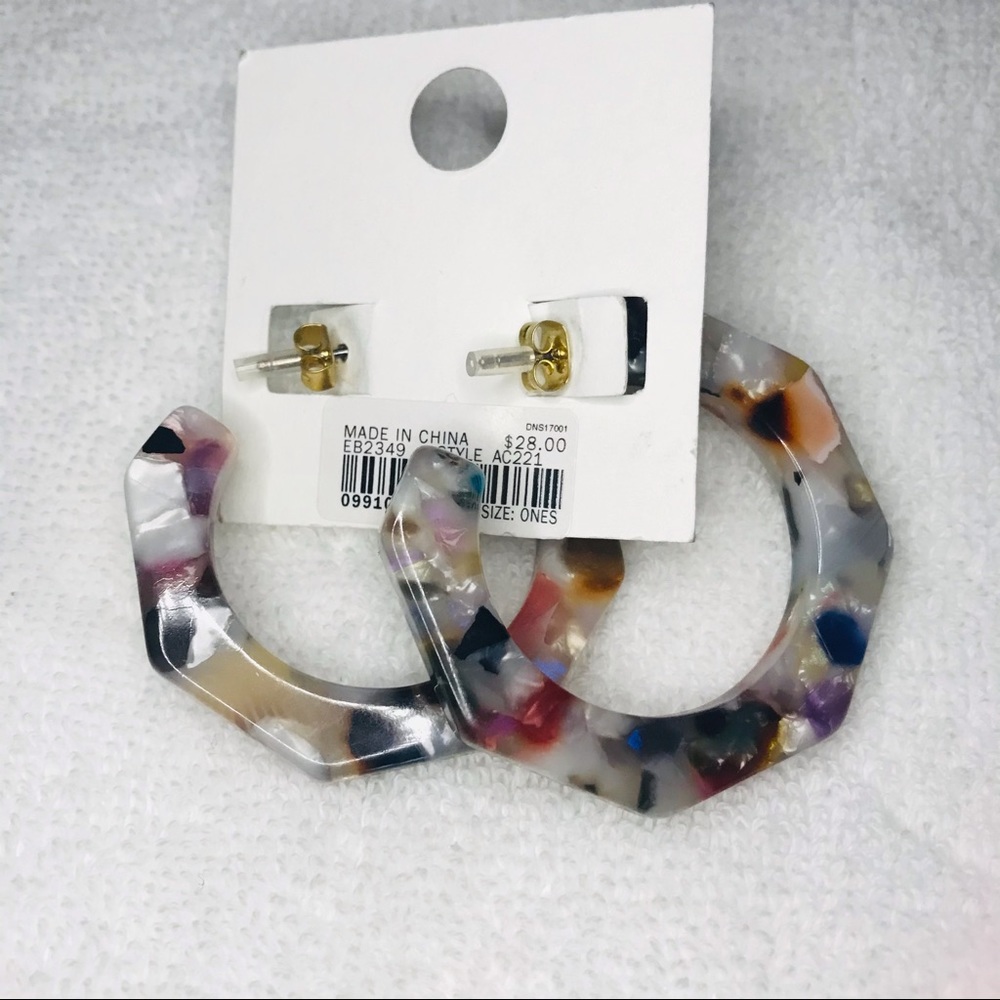 {Madewell} Jane Acetate Geometric Earrings NWT - Picture 4 of 7